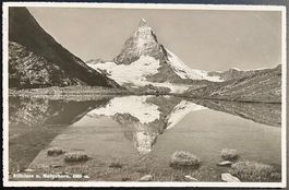 CP/AK: "Riffelsee u. Matterhorn" 1947