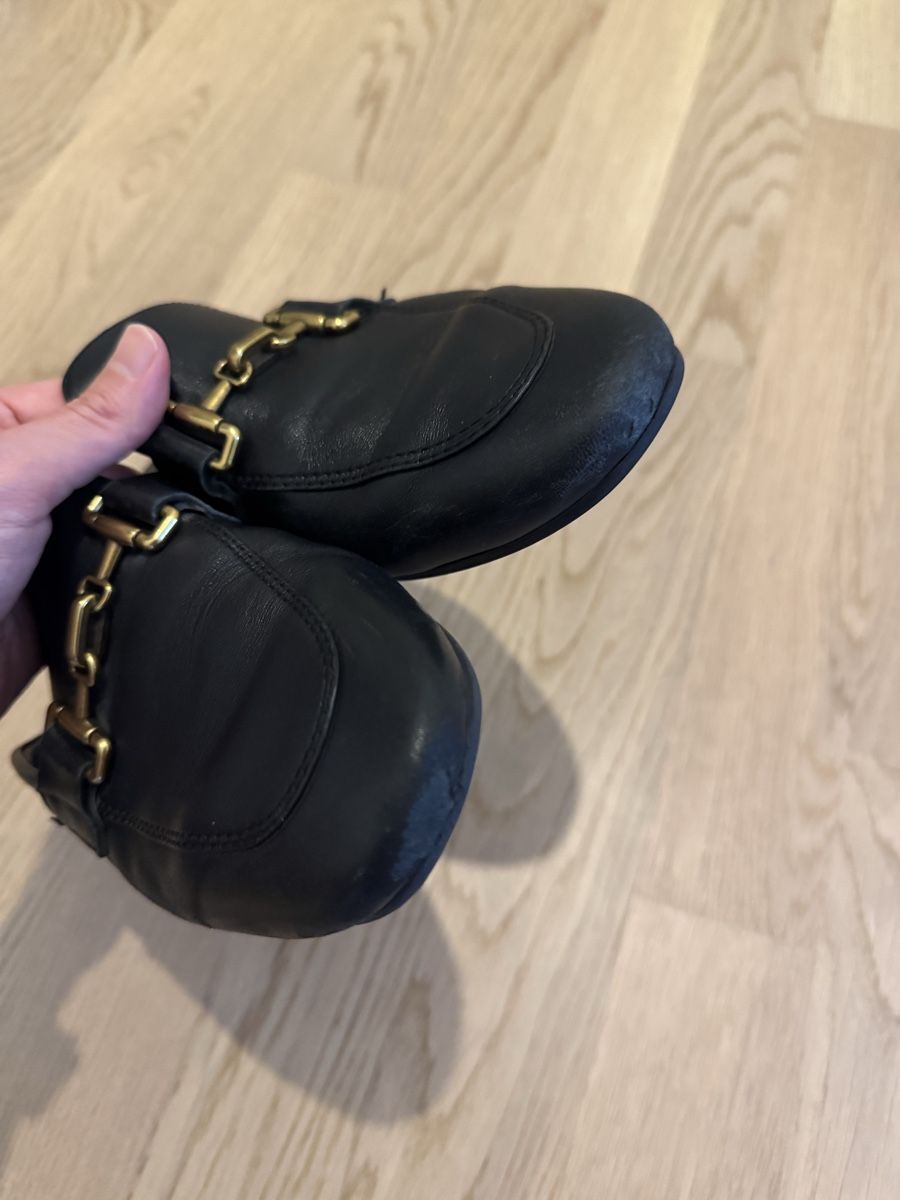 Massimo Dutti Chaussures femmes: Massimo Dutti black leather mules size 38 worn – D'occasion à Thalwil par zhe_69pd 4