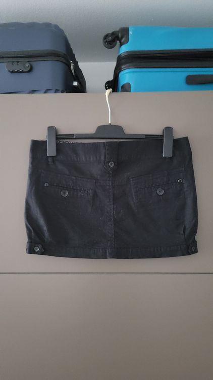 Stradivarius - Mini-jupe d'ensemble en maille - Noir
