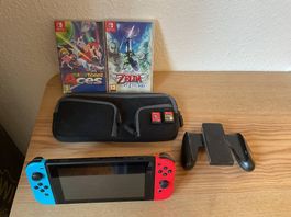 Nintendo Switch 1 avec des jeux