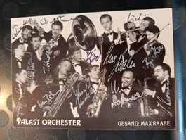 Palast Orchester & Max Raabe - handsignierte Autogrammkarte