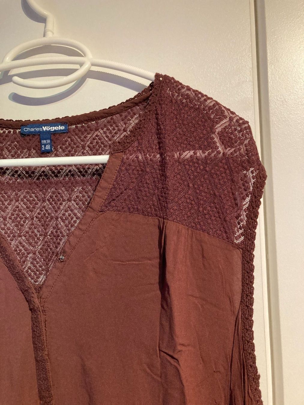Top: Weinrotes Top Gr. 48 – Nuovo (secondo la descrizione) da Thun venduto da Vans_98 2