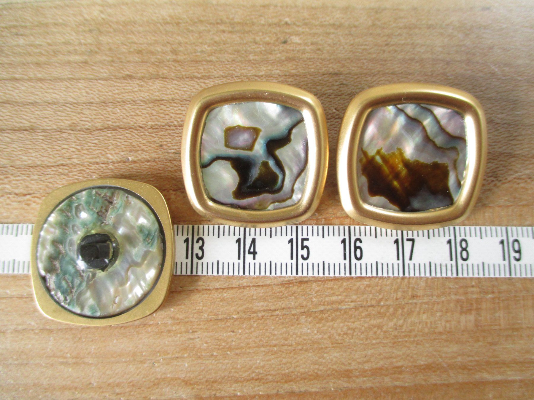 Knöpfe: 3 grosse Zierknöpfe Knöpfe Abalone – Neu (gemäss Beschreibung) aus Rorschacherberg von cavengia 8