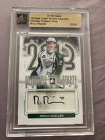 Mirco Müller Lugano Kloten NHL Hockey Card signiert limitier
