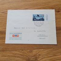 Luftpost Brief 1947 Genève Orbe New York