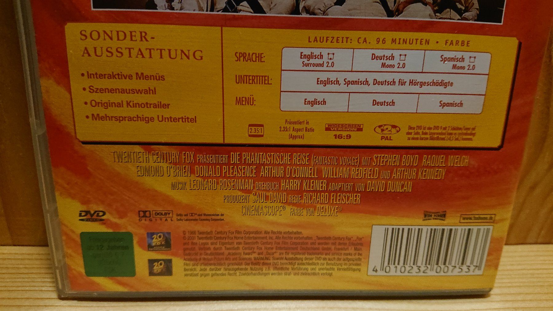 Alle DVDs: DIE PHANTASTISCHE REISE DVD – Gebraucht aus Wilderswil von Exebub 3