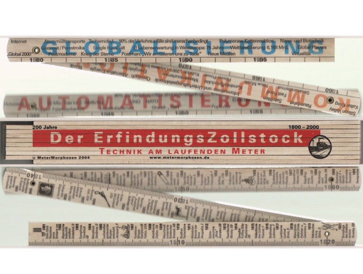 Misurare: Erfindungszollstock Doppelmeter Technik – Nuovo (secondo la descrizione) da Zürich venduto da top_fj7h