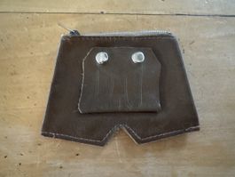 Porte-monnaie en cuir culotte de lutteur vintage