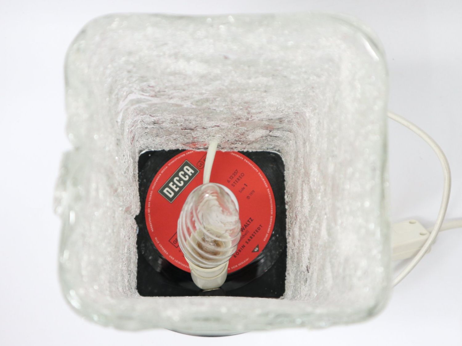 Lampes: Vintage Eisglas Lampe Tischlampe – D'occasion à Eschenbach SG par Astalavista 5