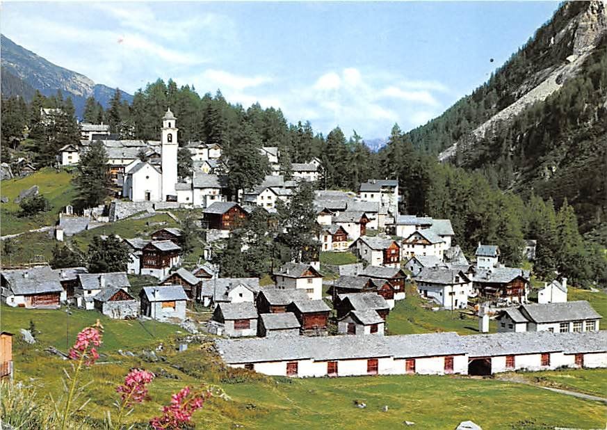 Cartoline postali: TI - Bosco Gurin – Usato da Ottikon b.Kemptth. venduto da Neptun1974