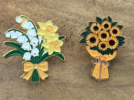 Set 2x Pin Blumen