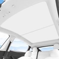 Sonnenschutz "Crystal" Tesla Model 3 Highland, Farbe weiss