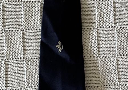 FERRARI Seidenkrawatte Blau