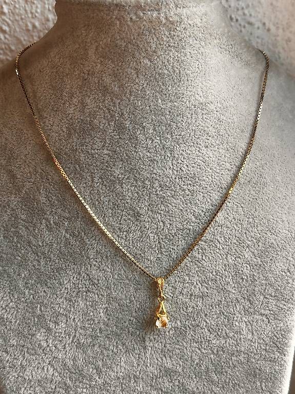 Catenine: Silberkette Golden WHITE STONE CLASSIC – Usato da Basel venduto da bellespirit 3