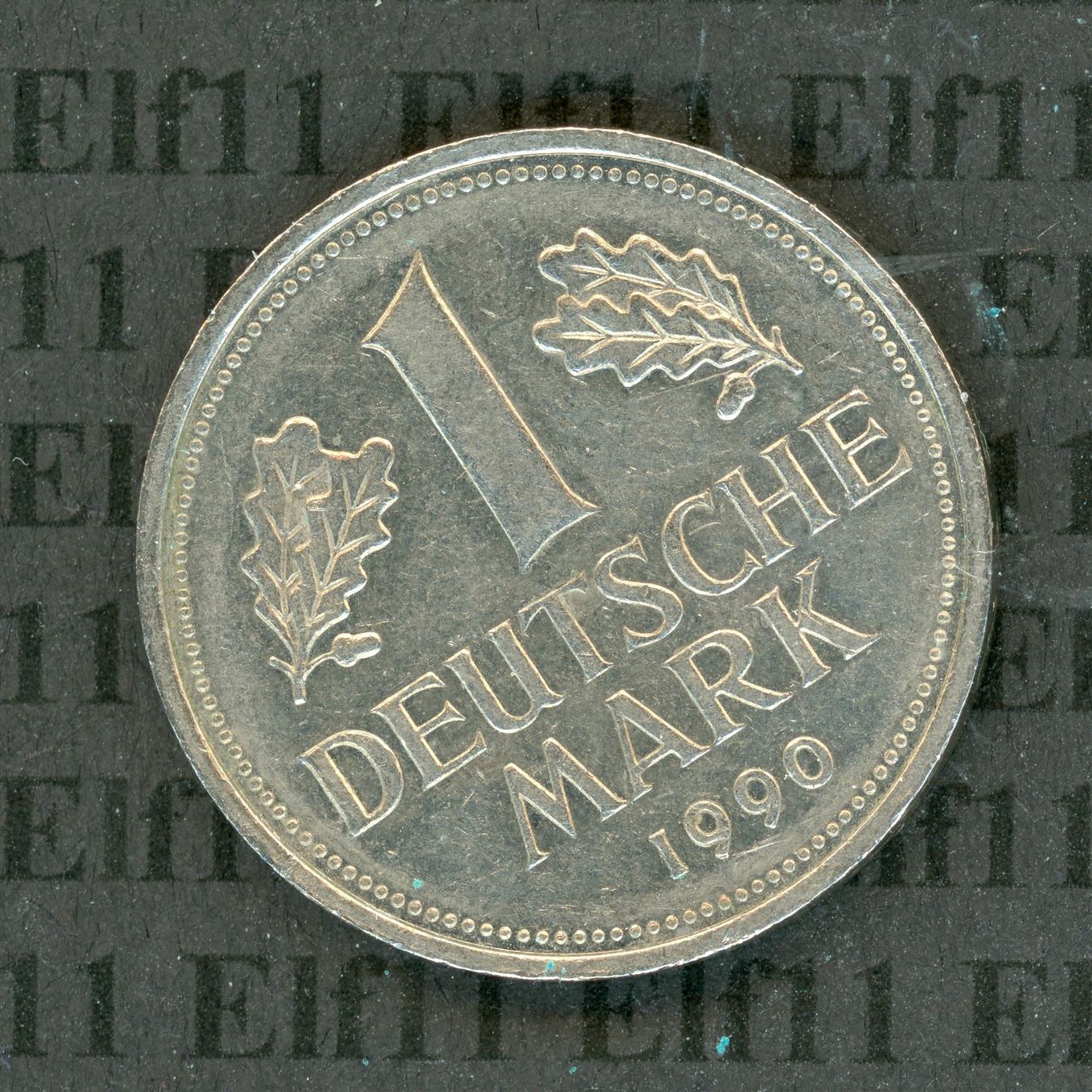 Tutti le monete: DEM___1.00 1990J -vz 1 Deutsche Mark – Usato da Widnau venduto da Elf11
