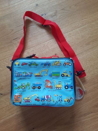 Kindergartentasche Spielgruppentasche - Baustellenfahrzeuge