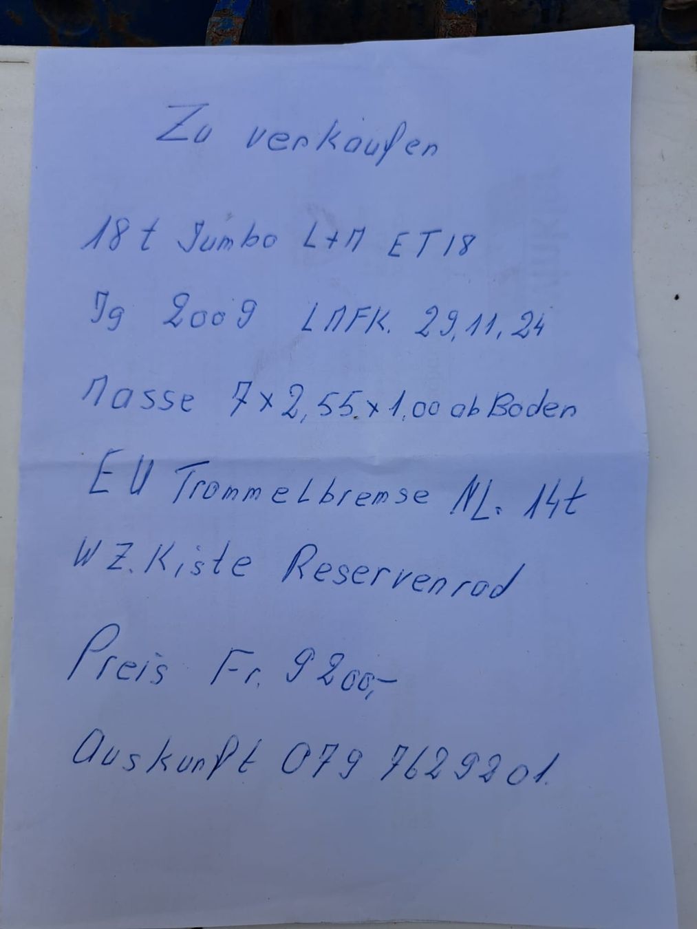 Rimorchi: Lkw Anhänger 18to – Usato da Langenbruck venduto da Hofi1977 4