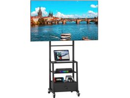 Rollbarer TV Ständerfür 32-55 Zoll Ferseher mit Schublade