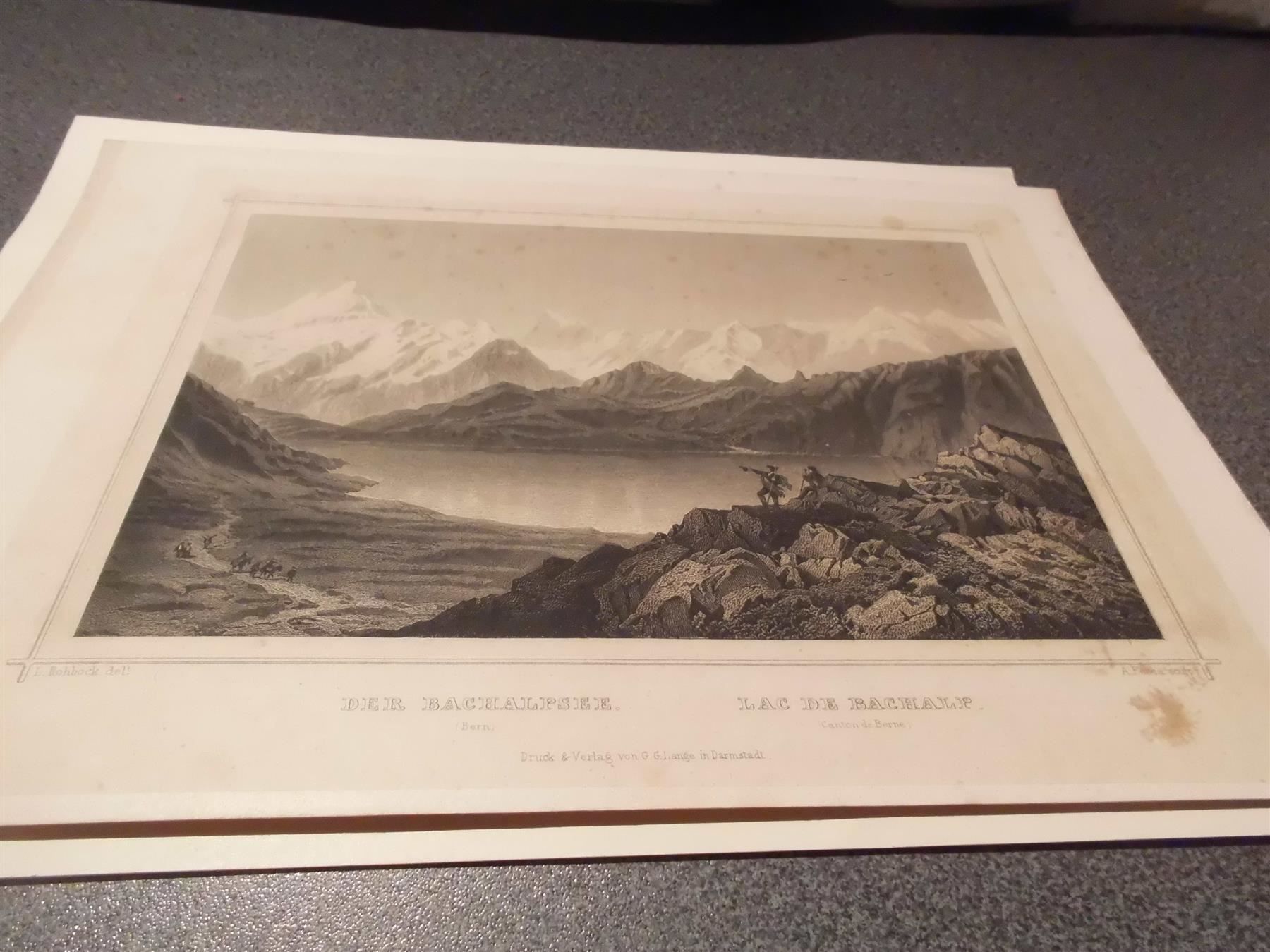 Posters & Illustrations: Bild Der Bachalpsee (Bern) – D'occasion à Zürich par abraxas1291 1