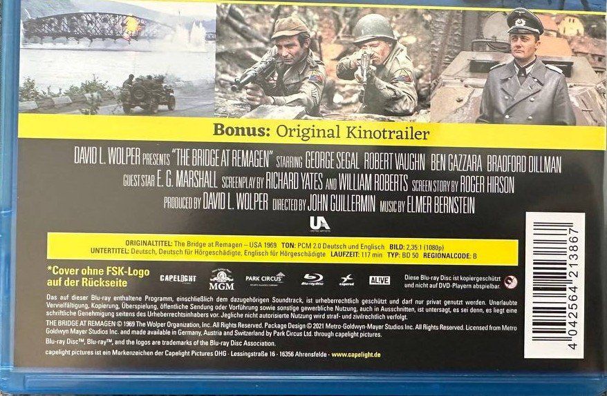 Tutti i DVDs: Die Brücke von Remagen – Usato da Beringen venduto da Mantafisch1 2
