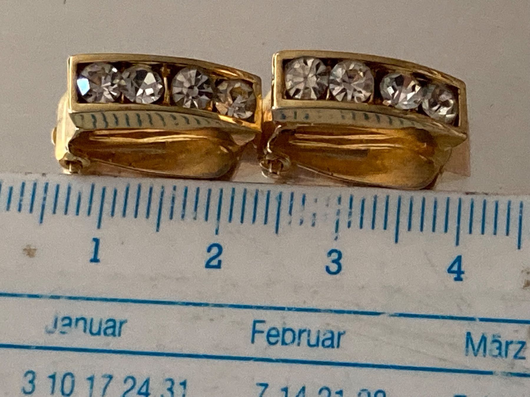 Orecchini pendenti & Orecchini a lobo: Boucles d’oreilles vintage doré – Usato da Marly venduto da Antigona71 4