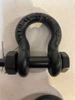 2er Set Schäkel 1t 3/8" SB schwarz neu    (A74)