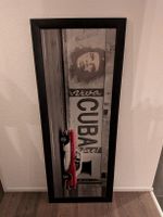 Cuba Wandbild mit Rahmen, Vintage Look 0.60x1.60m