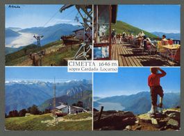  AK col Cardada TI Locarno, Rist.Capanna alla Cimetta ≈1979 