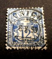 ZNr.62B, Vollstempel, Zürich 6. X. 99, Fil. Seidengasse, Top