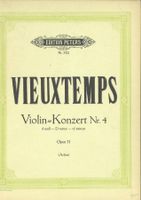 Vieuxtemps: Violin=Konzert Nr. 4 d moll Opus 31 (Arbós)