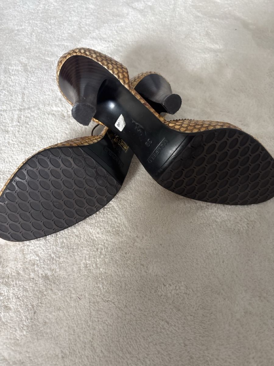 Scarpe da donna: Pumps Damen Leder Schlangenprint Grösse 40 – Nuovo (secondo la descrizione) da Jonen venduto da nomzeif 3
