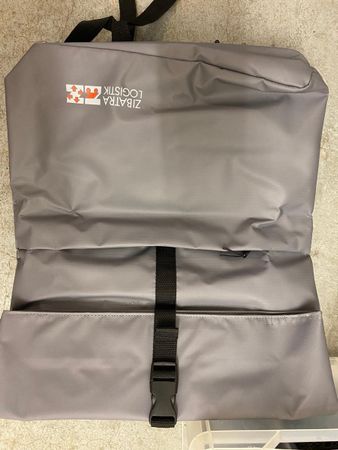 ZIBATRA LOGISTIK Grey Roll Top Backpack | Great for Travel!