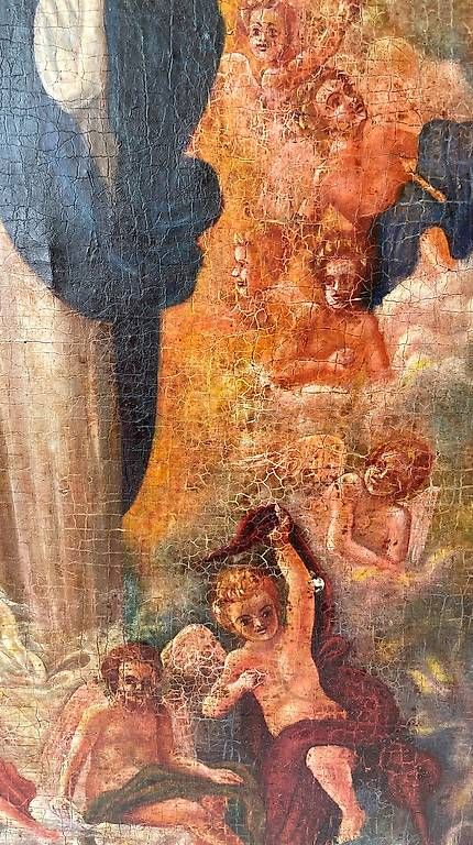 Gemälde: Ikone auf Gips, vor 1950, Griechenland – Gebraucht aus Basel von ninenintynine 1