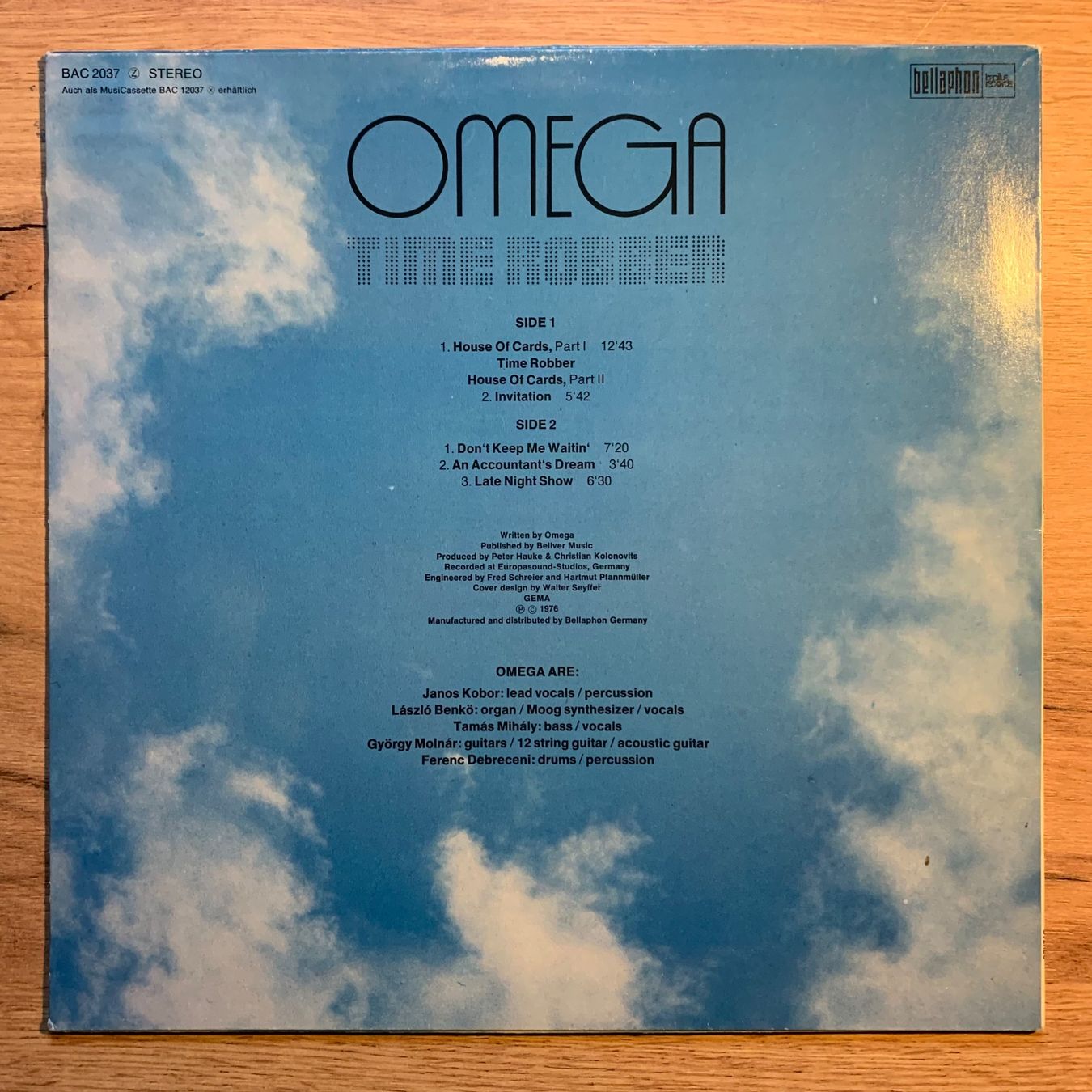 Schallplatten: OMEGA - TIME ROBBER...OG GER 1977...VG+/VG+ – Gebraucht aus Gals von Diskopatshop 1