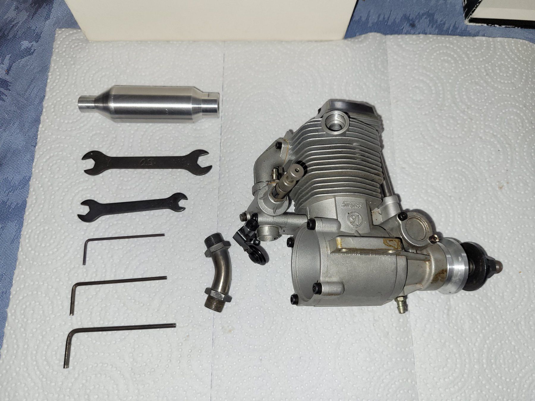 OS FS-Series Surpass 91, 15 ccm 4-Takt Vintage Motor, defekt