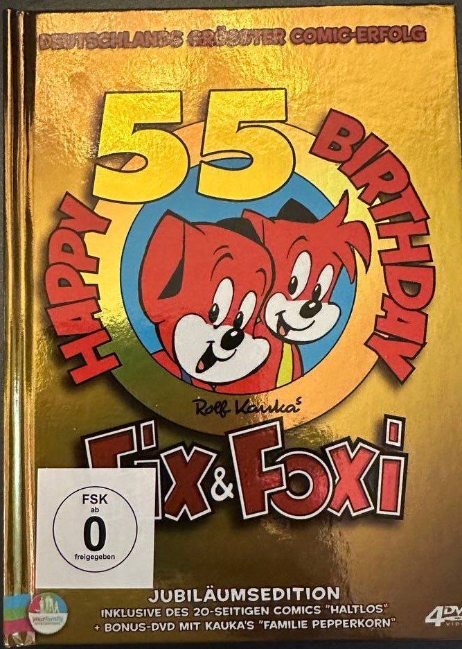 Tutti i DVDs: Fix&Foxi 55 Jahre Jubiläumsedition 4 DVDs Set – Usato da Beringen venduto da Mantafisch1