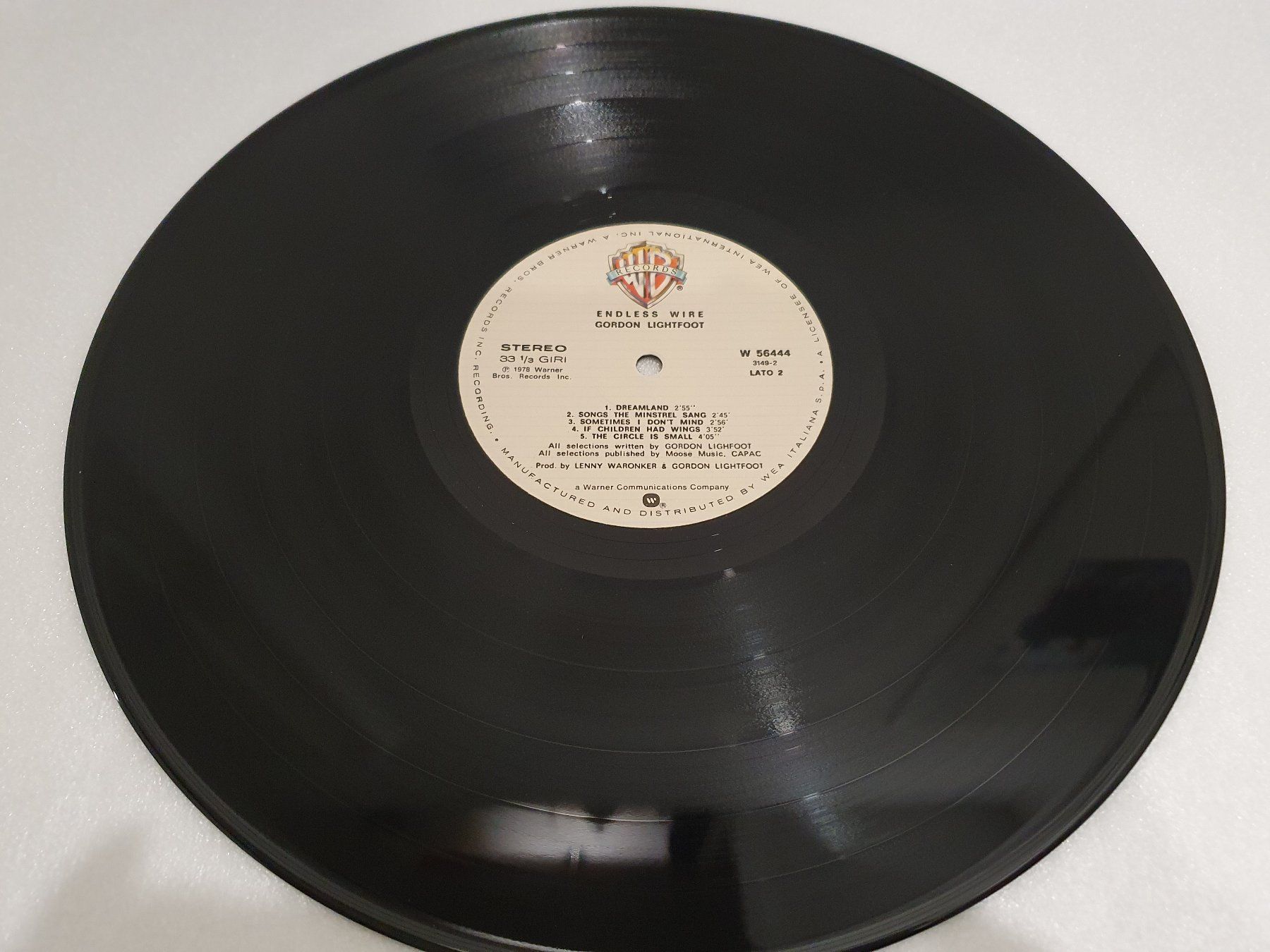 Dischi in vinile: Gordon Lightfoot – Endless Wire – Usato da Uster venduto da Vinyl-Leidenschaft 5