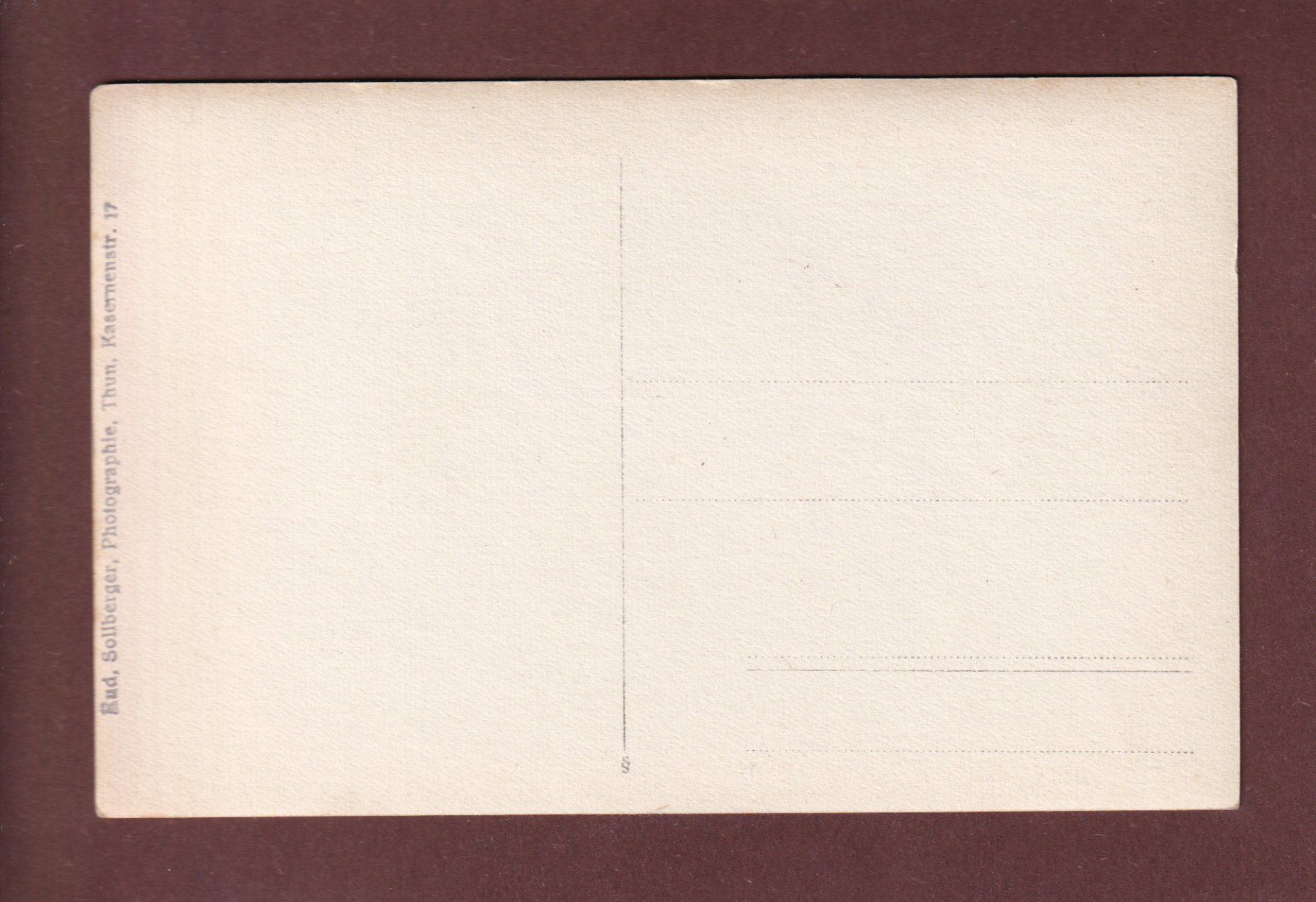 Cartoline postali: Foto Sollberger THUN - SOLDAT – Usato da Pully venduto da nicecards-shop 1