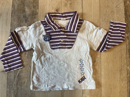 Süsses Langarmshirt Gr. 86/92 gestreift