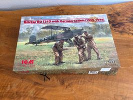 ICM 1:32 Bücker Bü 131D mit deutschen Kadetten – Komplett &