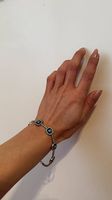 925er Silberarmband mit Nazar-Amulett