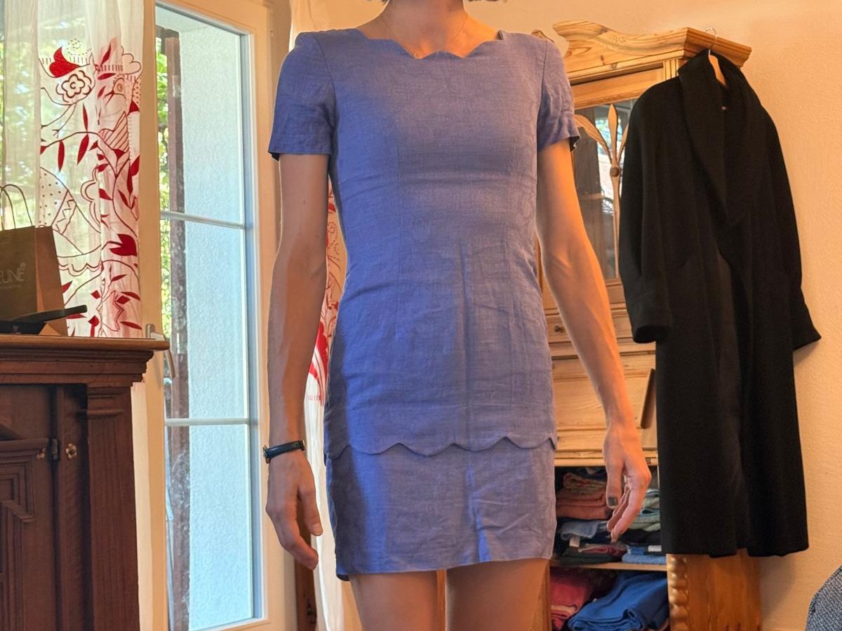 Vestiti: Violet/blaues Cocktailkleid – Usato da Sargans venduto da Soraka 2