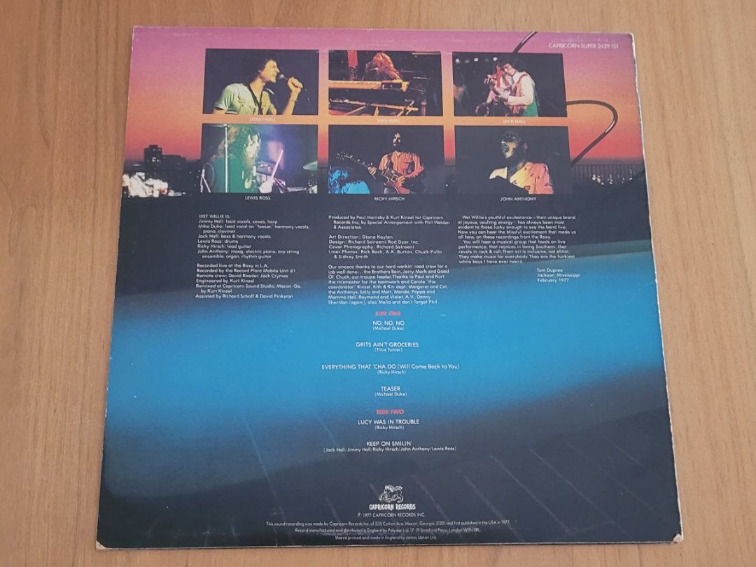 Dischi in vinile: LP  Wet Willie – Usato da Martigny venduto da MZ-67 1