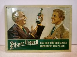 Blechschild Pilsner Urquell 2 Kenner Erstausgabe 2005 LTD