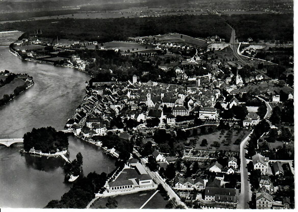 Cartoline postali: Fliegeraufnahme Rheinfelden – Usato da Hochdorf venduto da Ziegel-16