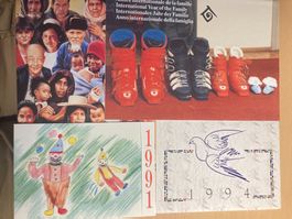 UNO Genf 1991, 1994-1996 Neujahrsgrusskarten