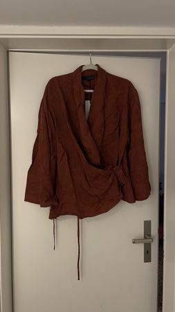 Wickelbluse Zara rostbraun Grösse S neuwertiger Zustand