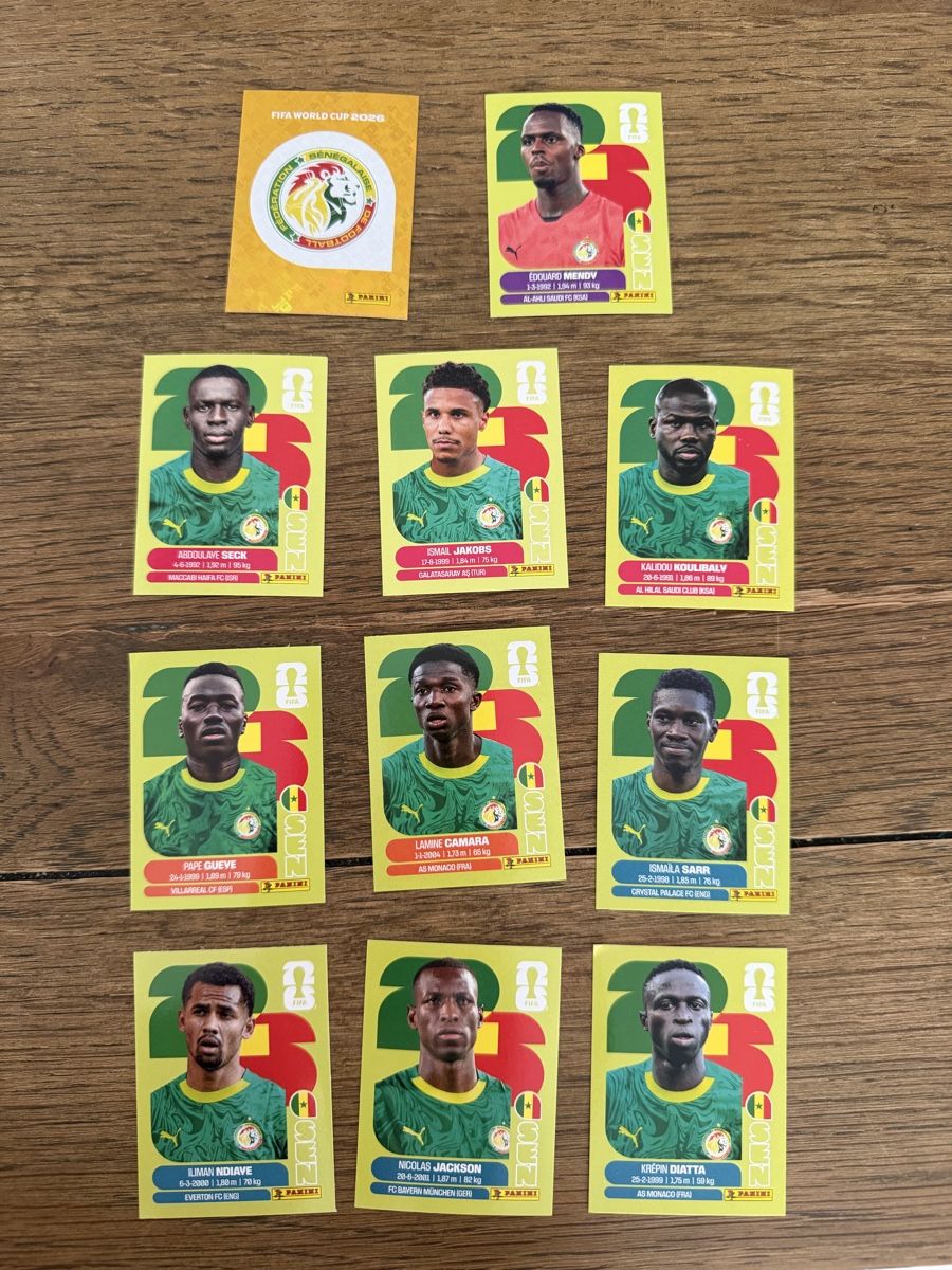 Panini Carte collezionabili: Panini WM 2026 Sticker, Diverse Senegal – Nuovo (secondo la descrizione) da Seengen venduto da Gegu2