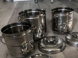 Topf Pfanne Kessel Dose Eimer Becher Milchkessel Milchkanne