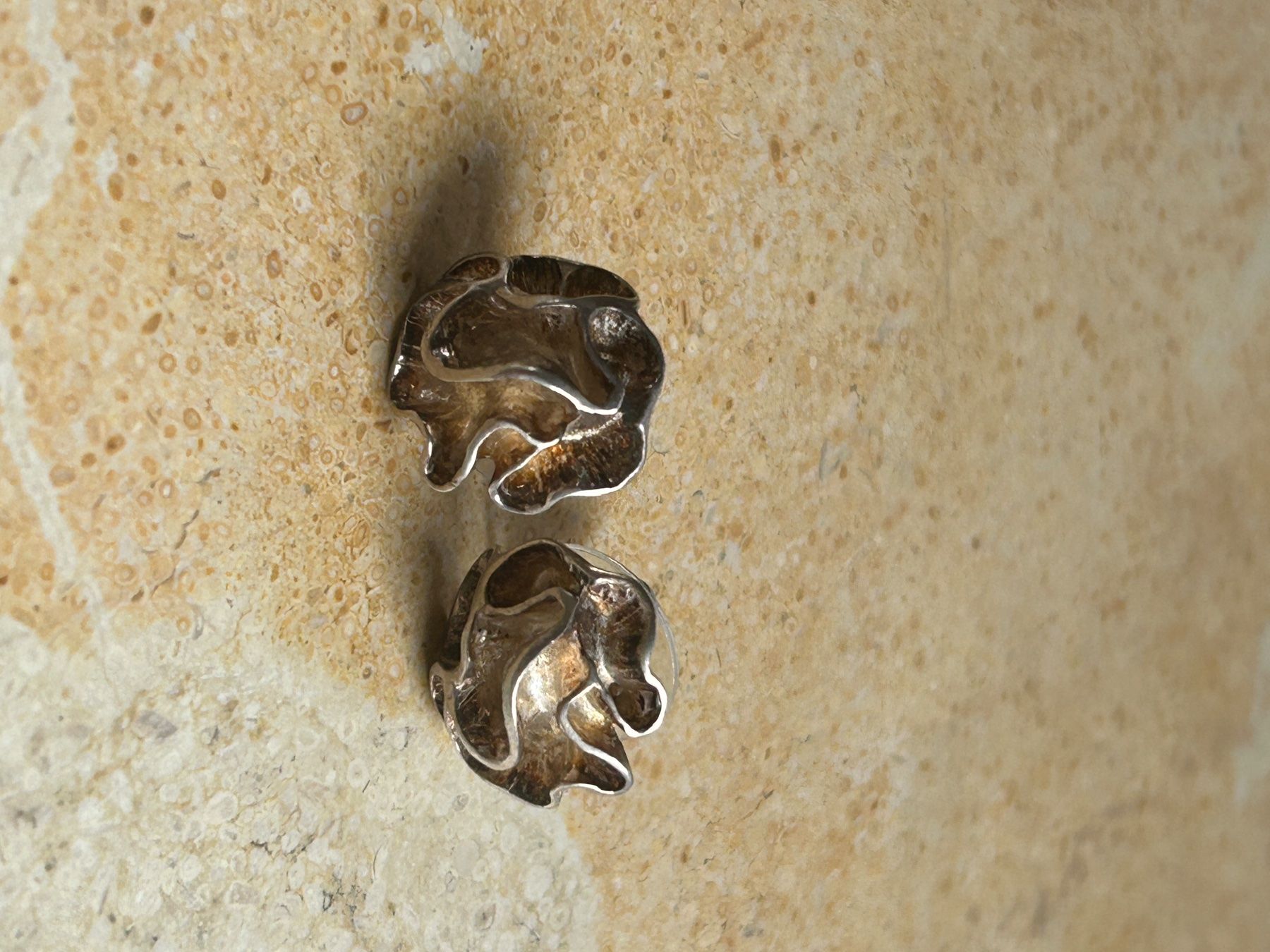 Orecchini pendenti & Orecchini a lobo: Silber Ohrstecker Pfingstrosen /ROSEN – Usato da Laufen venduto da Bellebellezza 1